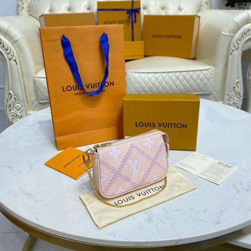 Louis Vuitton Mini Pochette Accessoires M81140 Pink - Image 6