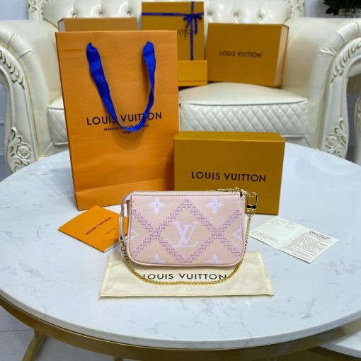 Louis Vuitton Mini Pochette Accessoires M81140 Pink - Image 7