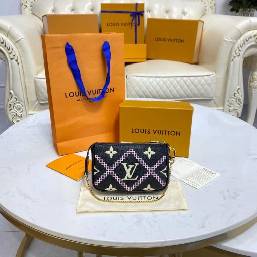 Louis Vuitton Mini Pochette Accessoires M81140 Black - Image 6