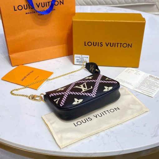Louis Vuitton Mini Pochette Accessoires M81140 Black - Image 7