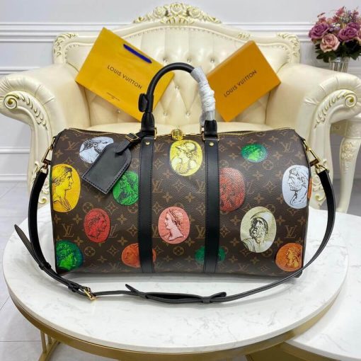 Louis Vuitton Monogram Cameo Printed Keepall Bandouliere 45 M59261 - Image 2