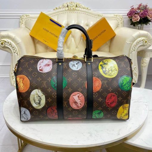 Louis Vuitton Monogram Cameo Printed Keepall Bandouliere 45 M59261 - Image 4
