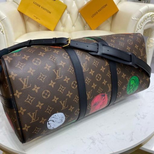 Louis Vuitton Monogram Cameo Printed Keepall Bandouliere 45 M59261 - Image 5