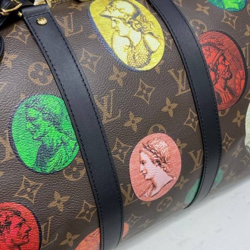 Louis Vuitton Monogram Cameo Printed Keepall Bandouliere 45 M59261 - Image 7