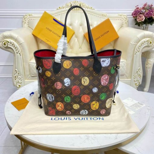 Louis Vuitton Monogram Cameo Printed Neverfull MM M45923 - Image 5