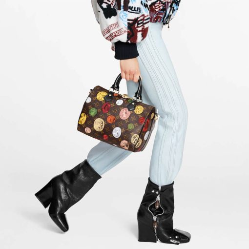 Louis Vuitton Monogram Cameo Printed Speedy Bandouliere 25 M45910 - Image 2