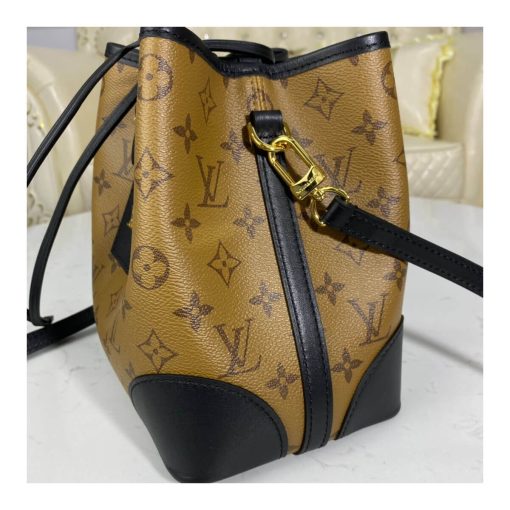 Louis Vuitton Monogram Canvas Bucket Bag M45550 Black - Image 5