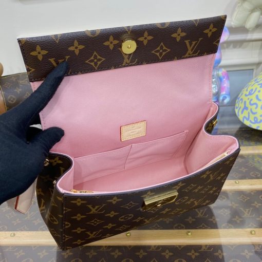 Louis Vuitton Monogram Canvas Cluny BB Bag Pink - Image 8