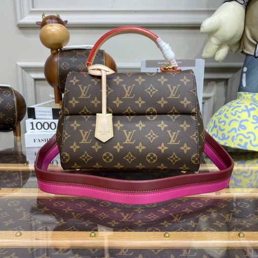 Louis Vuitton Monogram Canvas Cluny BB Bag Fuchsia - Image 6