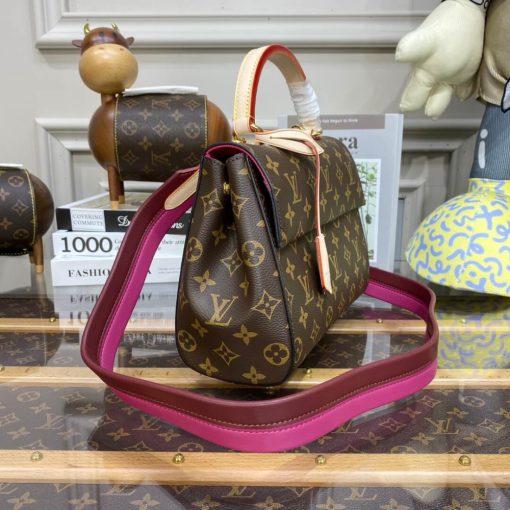 Louis Vuitton Monogram Canvas Cluny BB Bag Fuchsia - Image 8