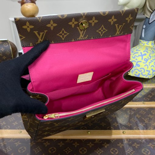 Louis Vuitton Monogram Canvas Cluny BB Bag Fuchsia - Image 12