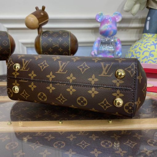 Louis Vuitton Monogram Canvas Cluny BB Bag Red - Image 4
