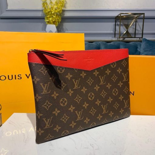 Louis Vuitton Monogram Canvas Daily Pouch M62942 Red - Image 2