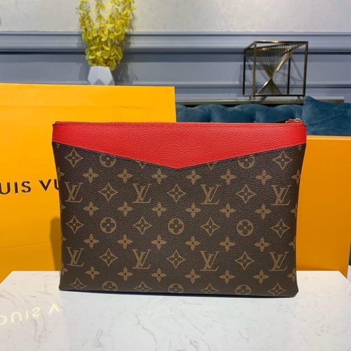 Louis Vuitton Monogram Canvas Daily Pouch M62942 Red - Image 3