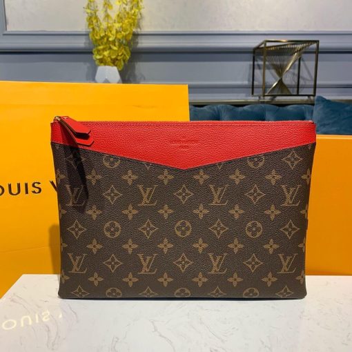 Louis Vuitton Monogram Canvas Daily Pouch M62942 Red