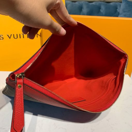 Louis Vuitton Monogram Canvas Daily Pouch M62942 Red - Image 9