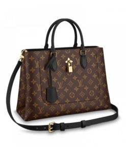 Louis Vuitton Monogram Canvas Flower Tote M43550 Black