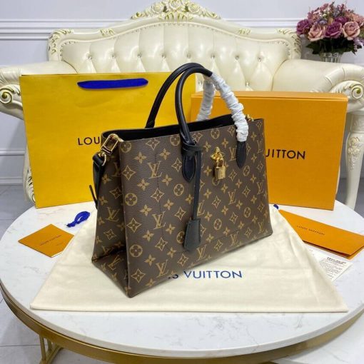 Louis Vuitton Monogram Canvas Flower Tote M43550 Black - Image 5