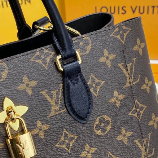 Louis Vuitton Monogram Canvas Flower Tote M43550 Black - Image 10