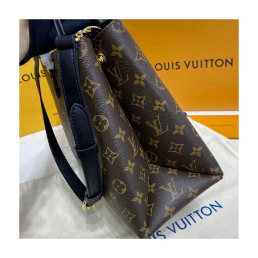 Louis Vuitton Monogram Canvas Flower Tote M43550 Black - Image 8