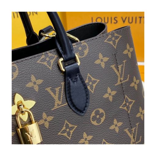 Louis Vuitton Monogram Canvas Flower Tote M43550 Black - Image 10