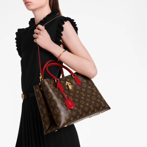 Louis Vuitton Monogram Canvas Flower Tote M43553 Red - Image 2