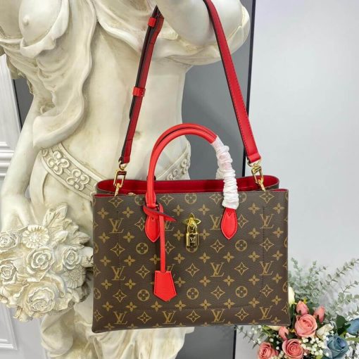 Louis Vuitton Monogram Canvas Flower Tote M43553 Red - Image 3