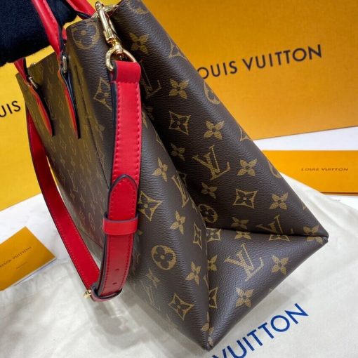 Louis Vuitton Monogram Canvas Flower Tote M43553 Red - Image 8