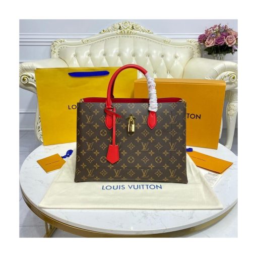 Louis Vuitton Monogram Canvas Flower Tote M43553 Red - Image 4