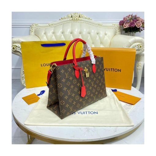 Louis Vuitton Monogram Canvas Flower Tote M43553 Red - Image 5