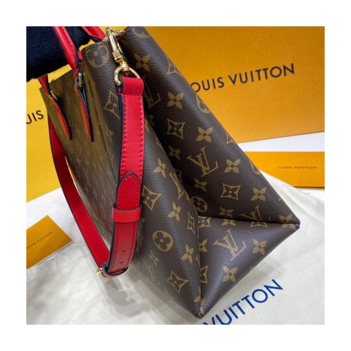 Louis Vuitton Monogram Canvas Flower Tote M43553 Red - Image 6