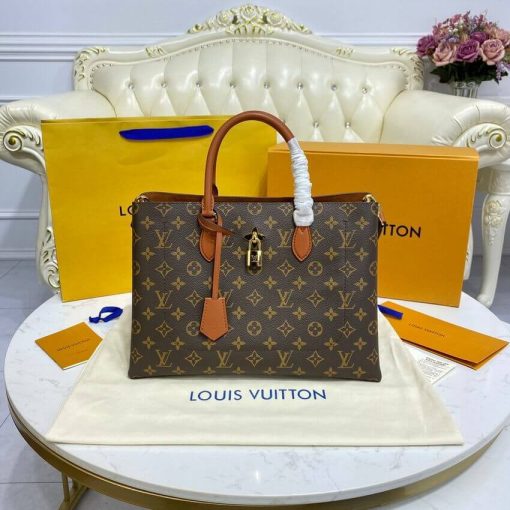 Louis Vuitton Monogram Canvas Flower Tote M43770 Caramel - Image 3