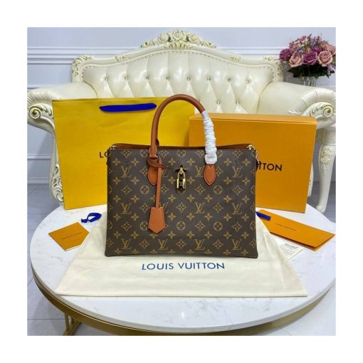 Louis Vuitton Monogram Canvas Flower Tote M43770 Caramel - Image 3