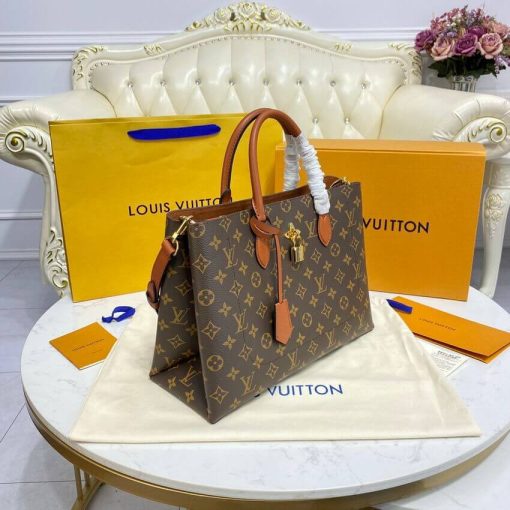 Louis Vuitton Monogram Canvas Flower Tote M43770 Caramel - Image 4