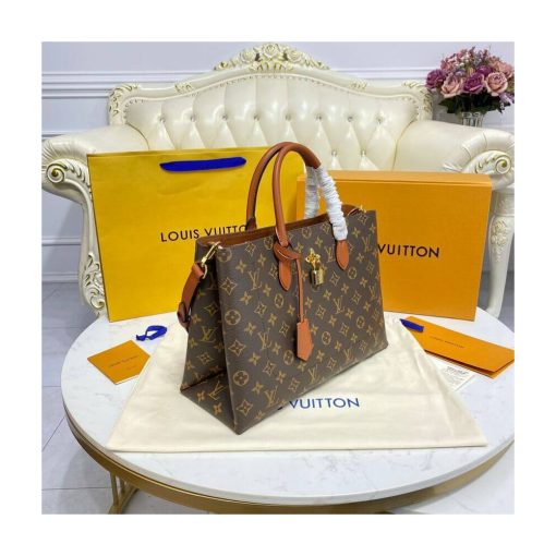 Louis Vuitton Monogram Canvas Flower Tote M43770 Caramel - Image 4