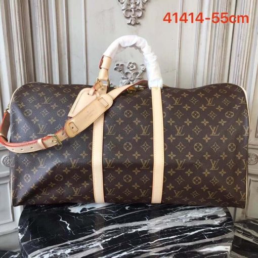Louis Vuitton Monogram Canvas Keepall Bandouliere 55 M41414 - Image 2