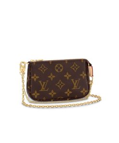 Louis Vuitton Monogram Canvas Mini Pochette Accessoires On Chain M82510