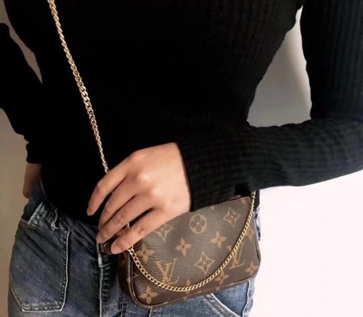 Louis Vuitton Monogram Canvas Mini Pochette Accessoires On Chain M82510 - Image 6