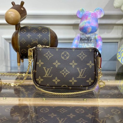 Louis Vuitton Monogram Canvas Mini Pochette Accessoires On Chain M82510 - Image 8