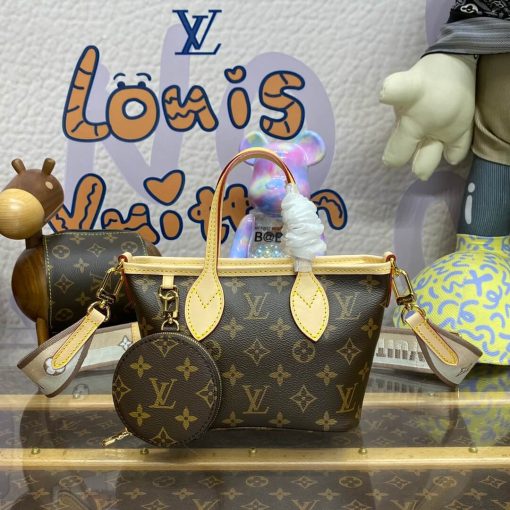 Louis Vuitton Monogram Canvas Neverfull BB M46705 Beige - Image 4