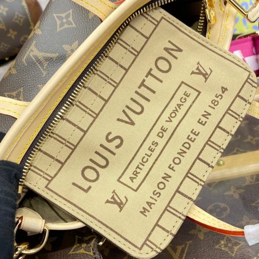 Louis Vuitton Monogram Canvas Neverfull BB M46785 M46786 Beige - Image 19