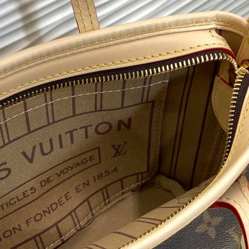 Louis Vuitton Monogram Canvas Neverfull BB M46785 M46786 Beige - Image 10