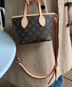 Louis Vuitton Monogram Canvas Neverfull BB Natural Strap