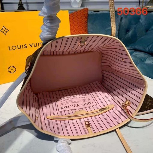 Louis Vuitton Monogram Canvas Neverfull MM M50366 Pink - Image 10