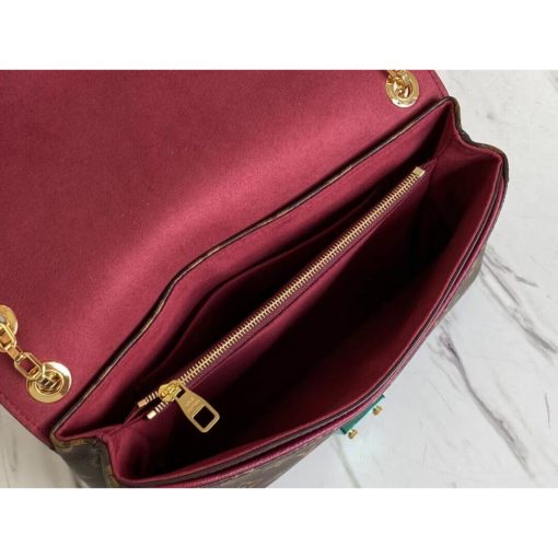 Louis Vuitton Monogram Canvas Pallas Chain M41200 M41201 M41203 Burgundy - Image 11
