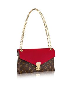 Louis Vuitton Monogram Canvas Pallas Chain M41200 M41201 M41203 Red