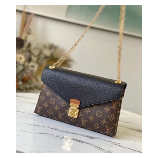 Louis Vuitton Monogram Canvas Pallas Chain M41200 M41201 M41203 Black - Image 4