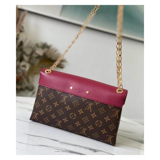 Louis Vuitton Monogram Canvas Pallas Chain M41200 M41201 M41203 Burgundy - Image 5