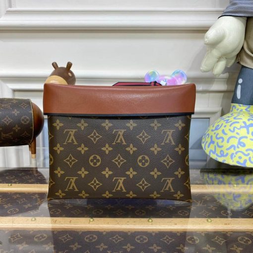 Louis Vuitton Monogram Canvas Pochette Tuileries M64034 Black - Image 4