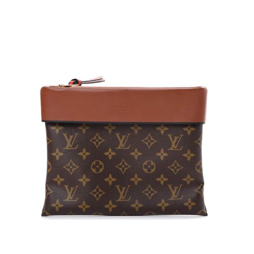 Louis Vuitton Monogram Canvas Pochette Tuileries M64034 Black